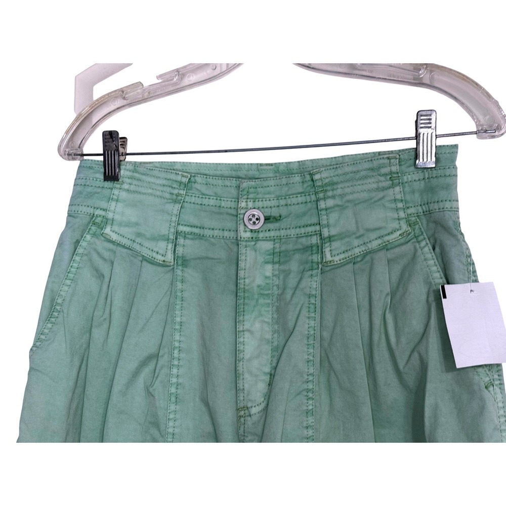 BBJ Los Angeles Women's Mint Green High Waisted Pleated Tapered Pants 3x26 - Picture 3 of 8